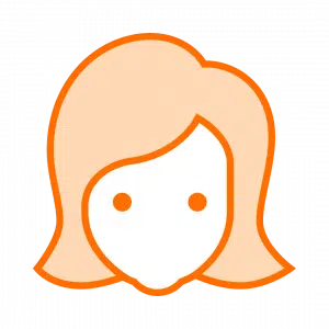 orange female profile