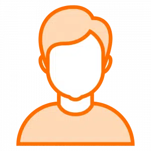 Orange male profile